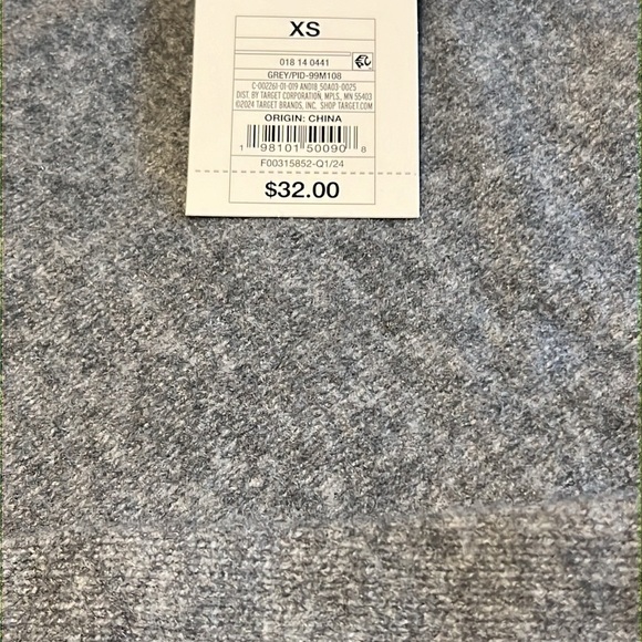 Women’s Gray Open-Collar Sweater Size XS - Picture 5 of 10